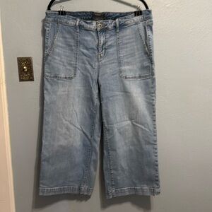 Torrid cropped wide leg jeans size 18